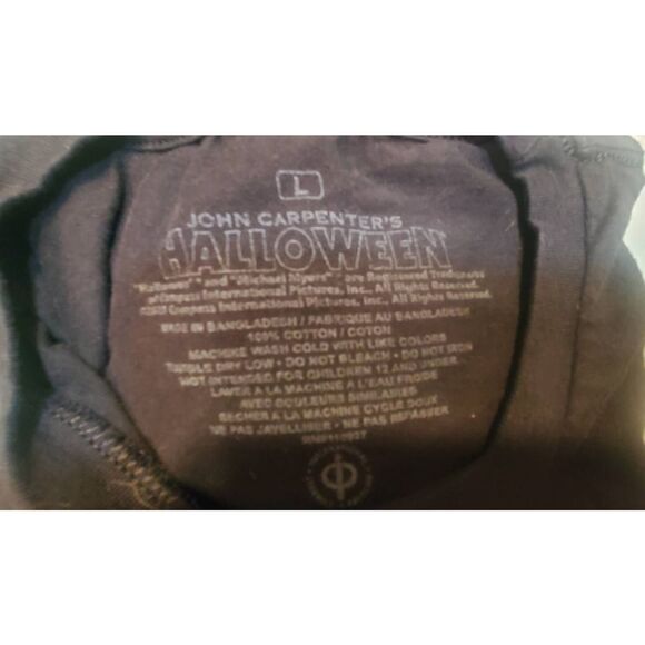 John Carpenters Halloween's Michael Meyers Purely and Simply Evil T Shirt Size L - Picture 6 of 6